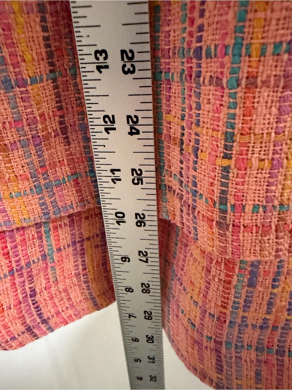Anne Crimmins Pink Plaid Tweed Skirt Set - Picture 4 of 11